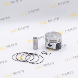 Engine piston with rings 84mm (fits JCB) - KMP BRAND