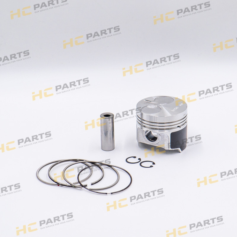Engine piston assembly 77mm STD (fits JCB) - GENUINE