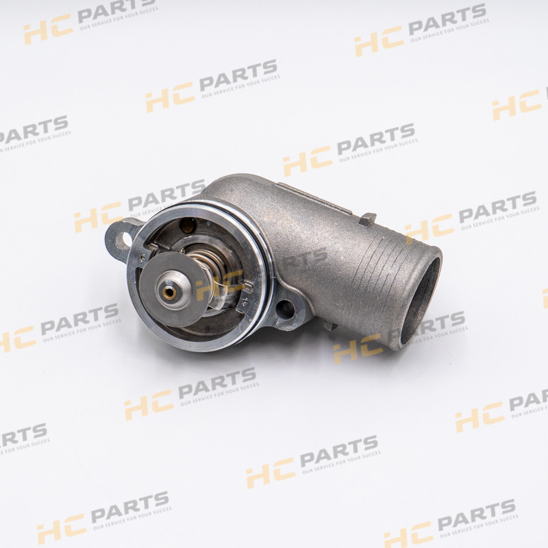 Thermostat with housing 82dg (fits JCB) - GENUINE