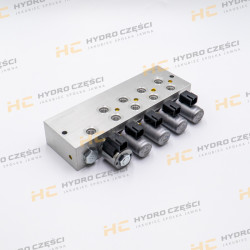 Front Hydraulic Control Valve 3-Section RESET/SRS (fits JCB) - OEM
