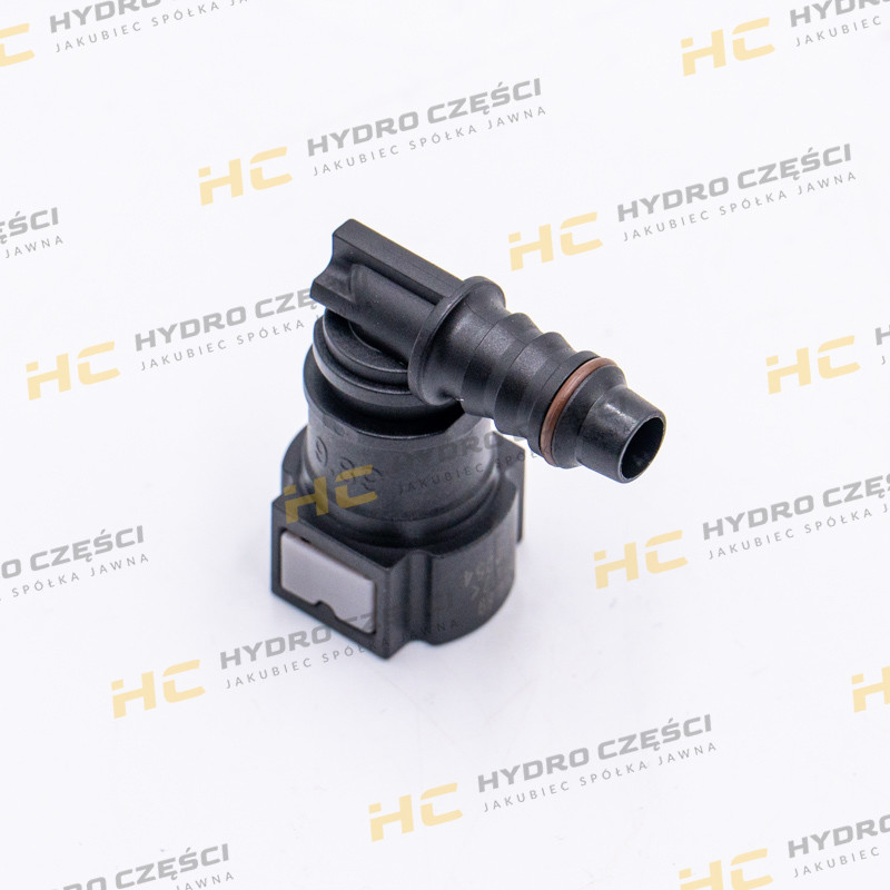 JCB Fuel connector 90 degree 9.89mm - AZERI PARTS