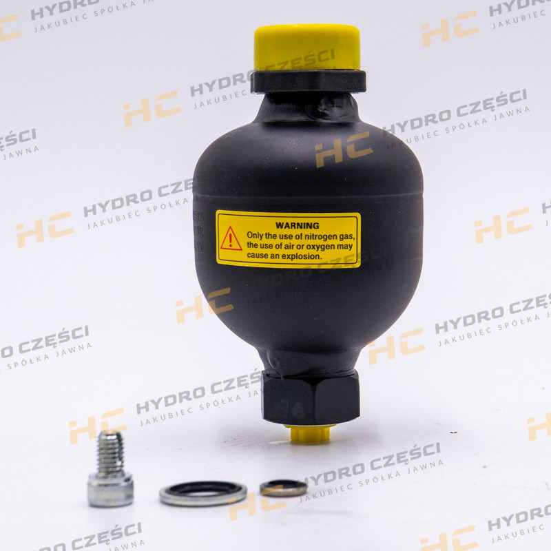 JCB Akumulator hydrauliczny 9/16-18 UNF (rozładowany) - AZERI PARTS