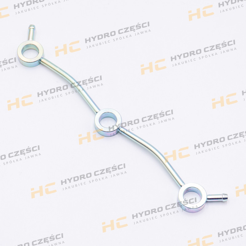 Fuel overflow tube (fits JCB) - GENUINE