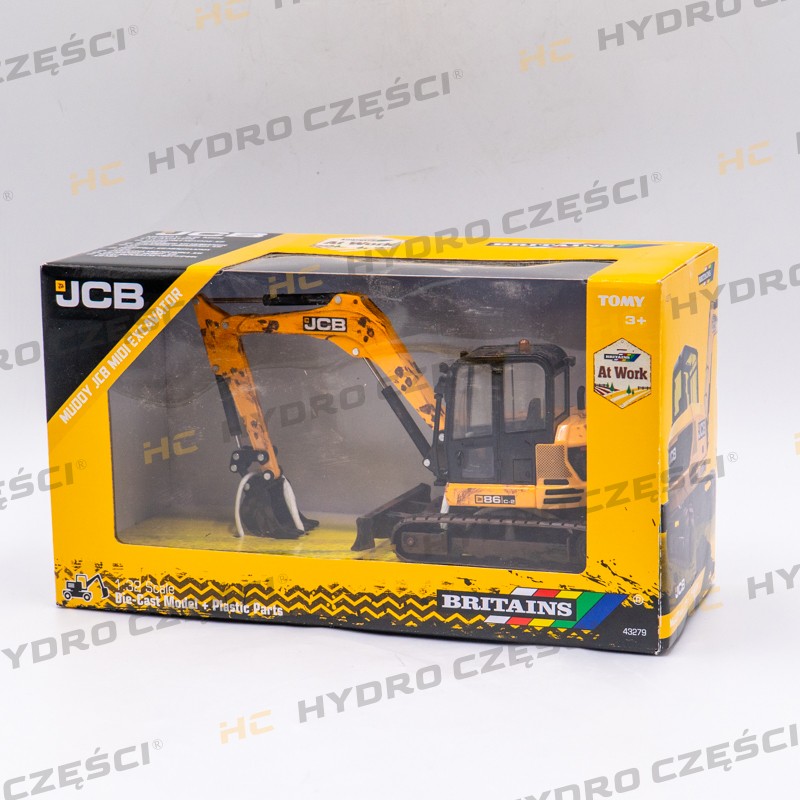 JCB Model midi koparka JCB 86C-2 zabłocona 1:32 - BRITAINS