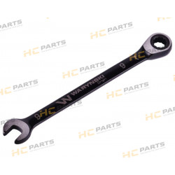 Combination wrench 9 mm with a ratchet 72 teeth standard ASME B107-2010