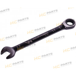 Combination wrench 17 mm with a ratchet 72 teeth standard ASME B107-2010