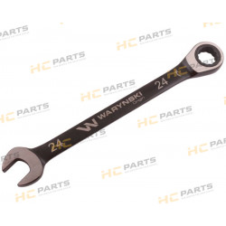 Combination wrench 24 mm with a ratchet 72 teeth standard ASME B107-2010
