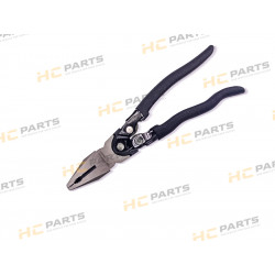 Universal pliers, grip reinforced with a joint