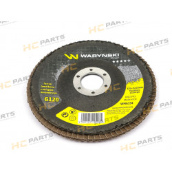 Disc for grinder 125 mm lamellar with electrocorundum GR120 - WARYŃSKI